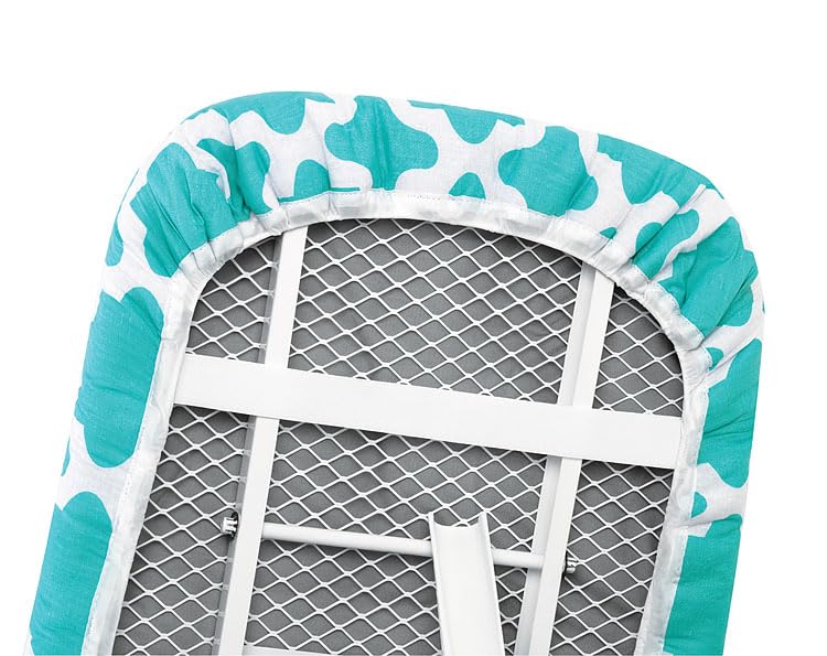 Whitmor Reversible Ironing Board Cover and Pad, Concord Turquoise, 54.0x15.0