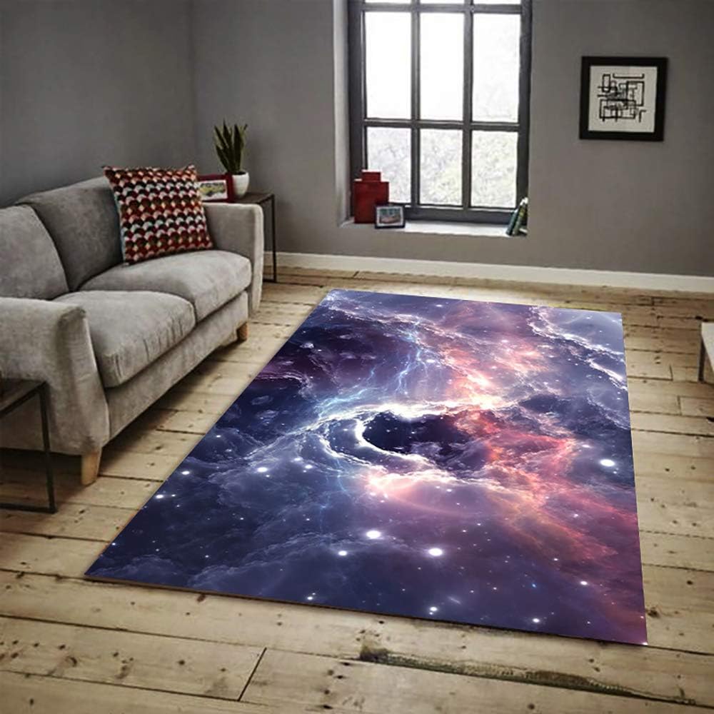 Amazon Com Carpet Beautiful Starry Sky Purple Area Rugs Soft Touch Small To Large Rugs Living Room Bedroom Runner Rug For Kitchen Indoor Crawling Mat Sports Outdoors