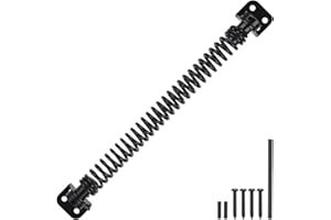 EVCUHASL 11-1/2" Gate Spring Self Closing Heavy Duty Door Springs to Close Door, Automatic Gate Closer with Adjustable Tools for Metal Gates, Wooden Fences and Vinyl Fence Gates(Black, 1 Pack)