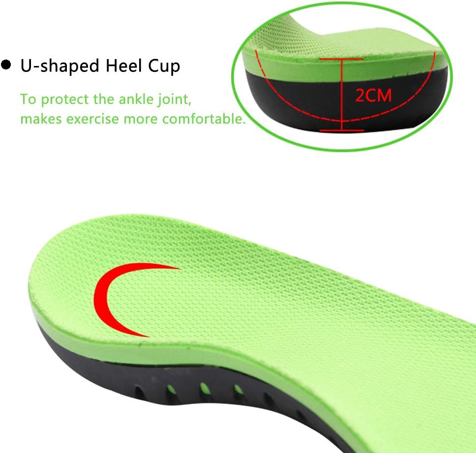Plantar Fasciitis Arch Support Insoles for Men and Women Shoe Inserts - Orthotic Inserts - Flat Foot - Running Athletic Gel Shoe Insoles (M: Mens 8.5-10 / Womens 9.5-11): Health & Personal Care