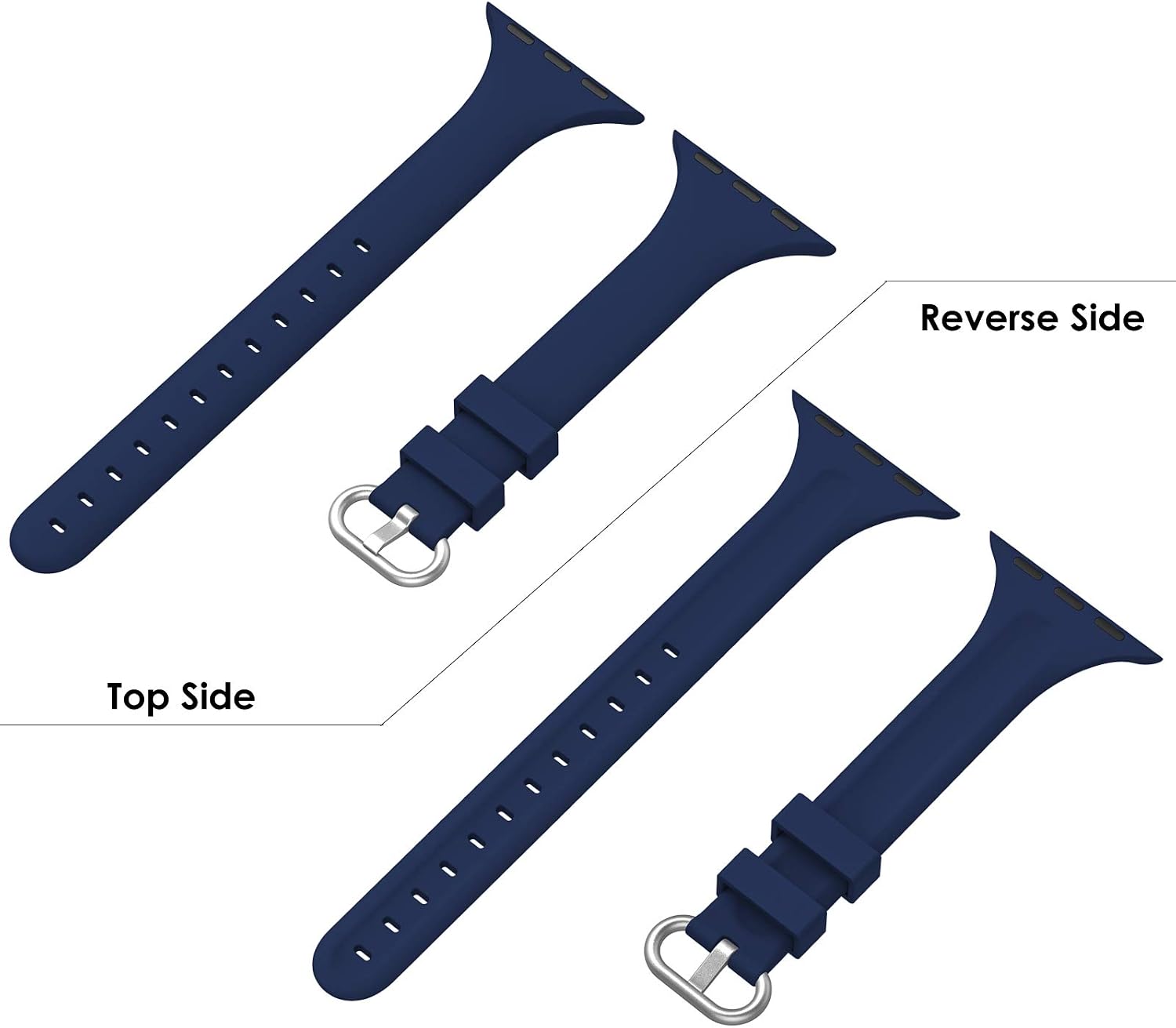 PARMPH 3 Packs Sport Strap Compatible with Apple Watch Strap 38mm 40mm 41mm 42mm(Series 10) - Image 5