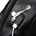 Backpack For Women Men Trendy PU Leather School College Bookbag USB Charging Port Laptop Computer Soft Leather Backpack Women Men Travel Backpack