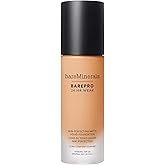 bareMinerals Barepro Performance Wear Liquid Foundation SPF 20, Breathable Makeup for Face, Full Coverage, 24HR Wear, Natural Matte Finish, Vegan