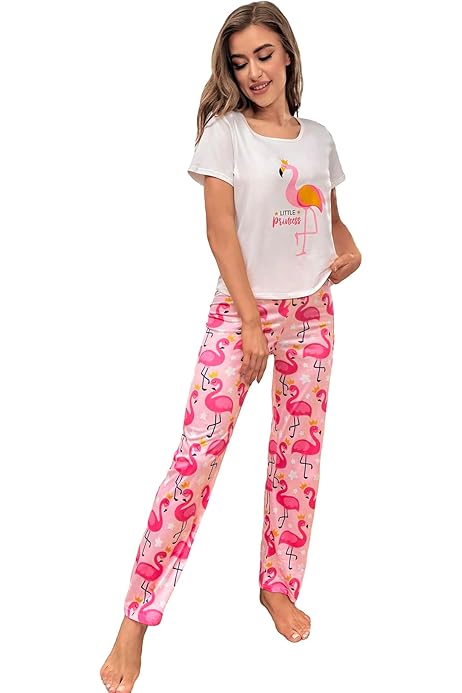 Pantalón Pijama Cuadros WDIRARA Conjunto De Pijama De Piezas
