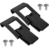 H05021 Black Draw Latches, 2-Hole POM Plastic Latch for Cambro Draw Latches | For Cambro H05021 Drawer Lock 2 black zippers with 2 hole mounting design and 4 mounting screws