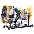 Helixsun Turbofan Engine - 1/10 Full Metal Dual-Spool Jet Engine Model Mechanical Toy - Build Your Own That Works (1000+pcs)