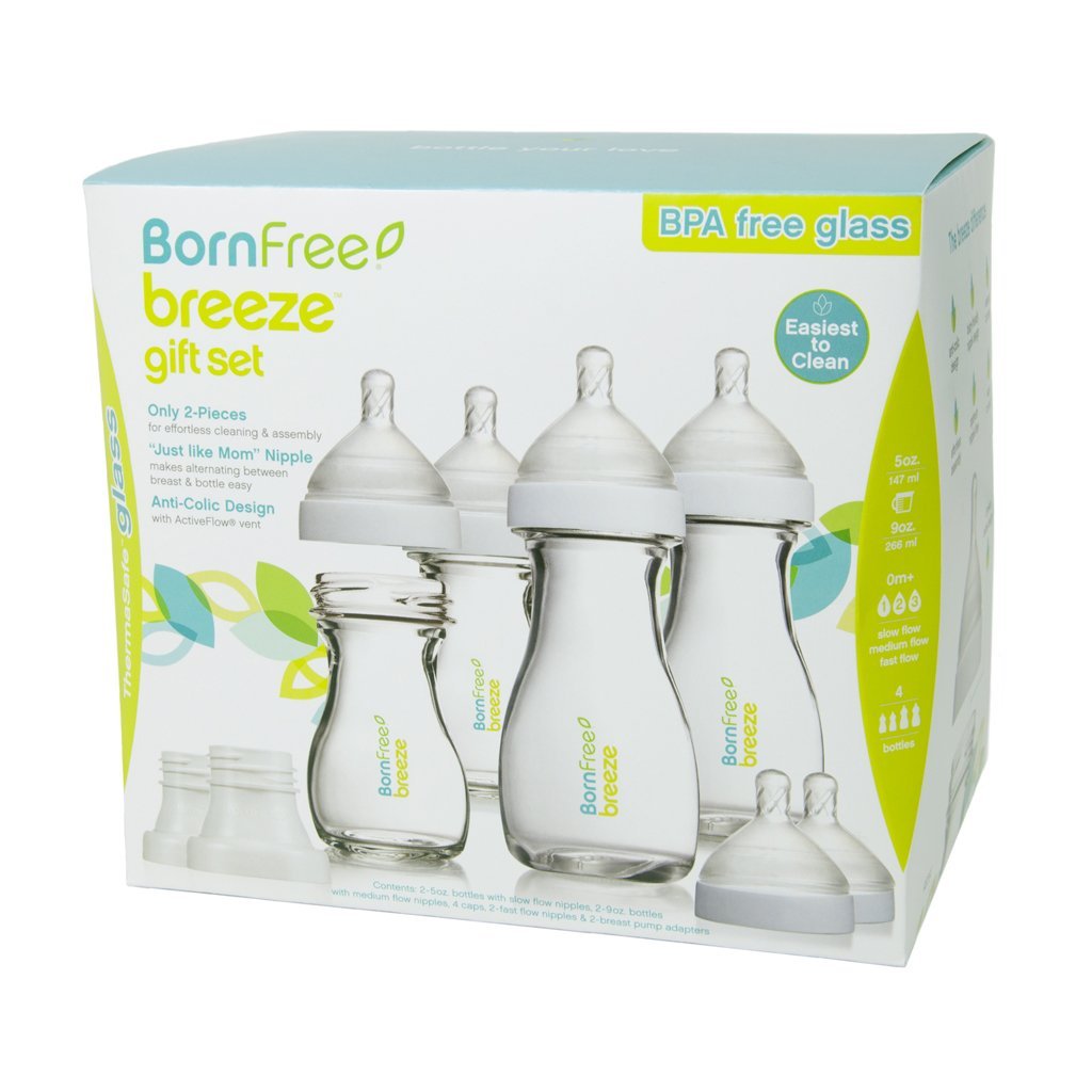 born free breeze glass bottles