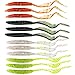 Sougayilang Fishing Lures Bass Worm Bait Grubs Lures for Saltwater Freshwater Trout Bass Fishing 12PCS-Mix
