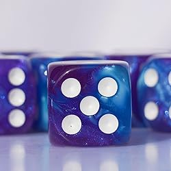 10 PC D6 dice 16mm Acrylic Dice Set for RPG MTG DND