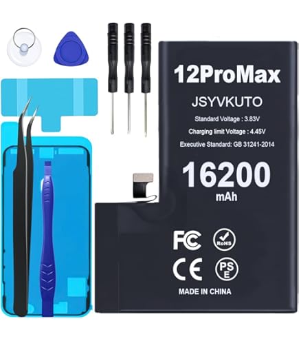 Amazon.com: JSYVKUTO 17200mAh Battery for iPhone 13 Pro Max, New 0