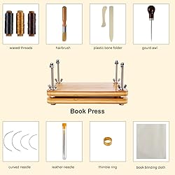 SYOSOF Book Press, Book Binding Press with 19Pcs