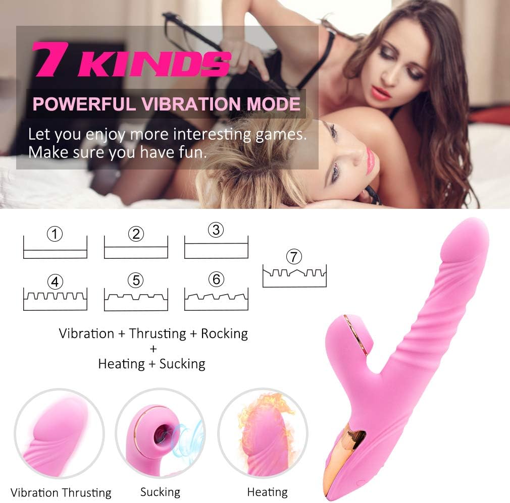 Clitorial Stimulating with 7 Suction Modes +7 Vibration Pattern Stimulating Suction Toy for Female USB Rechargeable Waterproof G Spots masseger 100% Secret Packing for Women