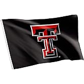 Desert Cactus Texas Tech University TTU Flag - 3 x 5 Feet Raiders Banner, Indoor/Outdoor Durable Fabric, 100% Polyester Design (Style 2)