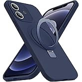 SKYLMW Designed for iPhone 11 Case with Magnetic Invisible Stand Compatible with Mag-Safe Military Drop Tested Shockproof Silicone iPhone 11 Phone Cases for Women Men 6.1", Dark Blue