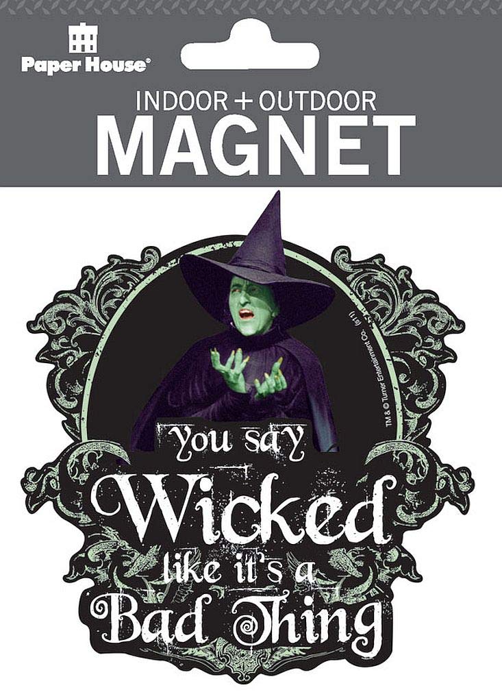 Paper House Productions 4" x 3.5" Die-Cut Wizard of Oz Wicked Witch Magnet for Cars, Refrigerators and Lockers