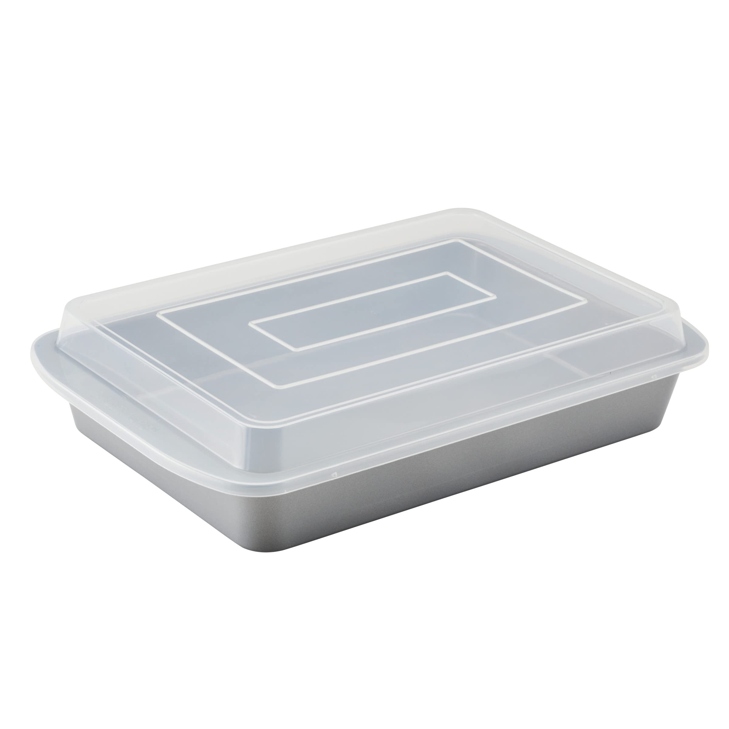 Photo 1 of *** NO LID ****** Farberware GoldenBake Bakeware Nonstick Baking Pan/Cake Pan with Lid, Rectangle, Insulated, 9 Inch x 13 Inch - Gray