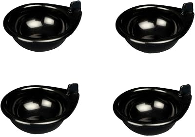 Samuel Groves 4x Large Egg Poacher Cups Plastic Non-Stick Dishwasher Safe