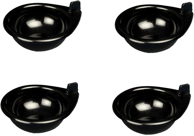 Samuel Groves 4x Large Egg Poacher Cups Plastic Non-Stick Dishwasher Safe