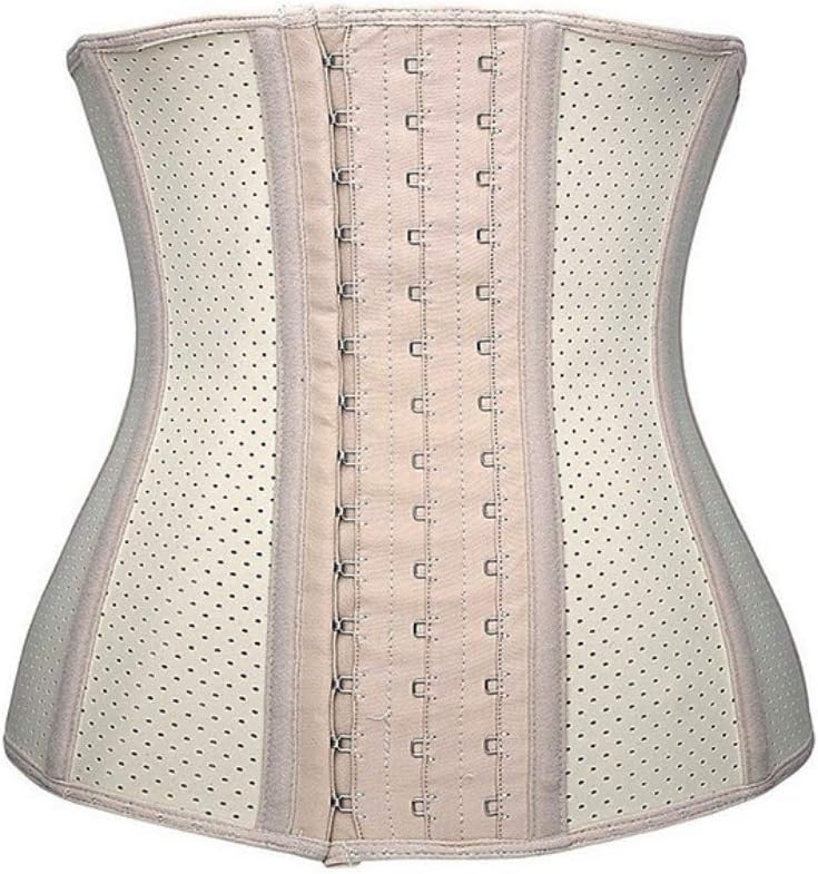 Women Waist Cinchers Latex Corset Adjustable Hook&Eye Closure Workout Trainer Flexible Body Shaper Training Belt