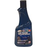ABRO Blue Car Polish 16 oz, Paint Restorer, Gloss &amp; Shine Wax | Color-matched formula hides swirls while restoring faded paint, then leaves a protective wax shine