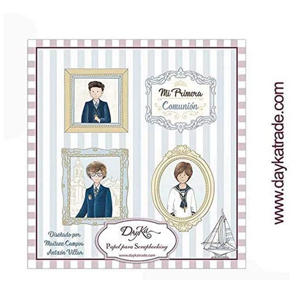 Dayka Trade Scrapbook Set My First Communion Child 2019 Dayka 20 x 20 cm, Blue, Regular