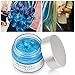 HailiCare Blue Hair Wax 4.23 oz, Professional Hair Pomades, Natural Matte Hairstyle Max for Men Women, New Glass Jar (Blue)