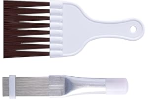 LONCHDAN 2Pcs Air Conditioner Fin Comb Cleaner kit AC Coil Cleaning Brush Condenser Fin Straightener AC Evaporator Comb Radiator Repair Clean Tool
