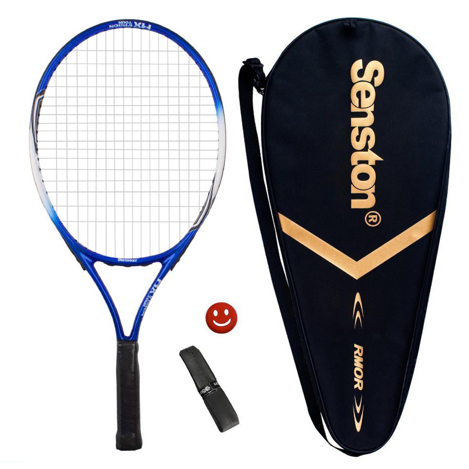 Senston 23'' Junior Tennis Racket with Racket Bag, Lightweight Tennis Racquet, 1 Grip, 1 Vibration Dampeners