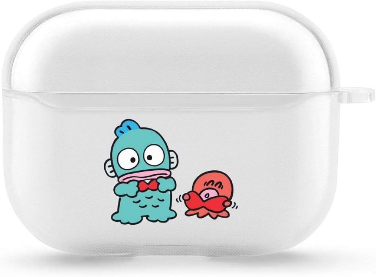 Amazon 第3世代 対応 ハンギョドン Airpods Pro ケース カバー カラビナ 透明 軽量 キズ防止 紛失防止 全面保護 シンプル かわいい キャラクター アニメ グッズ Panmax イヤホン ヘッドホンケース