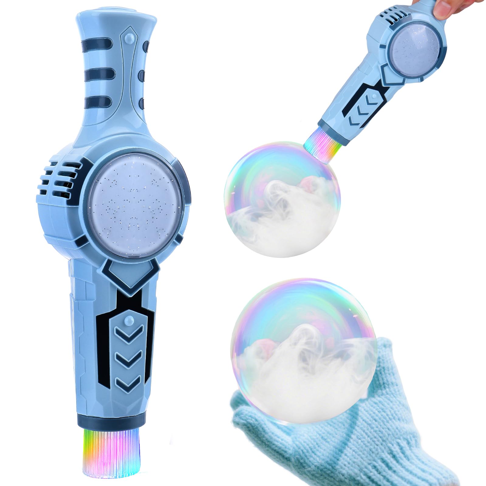 Photo 1 of Vodolo Colorful Bubble Machine with Smoke for Kids