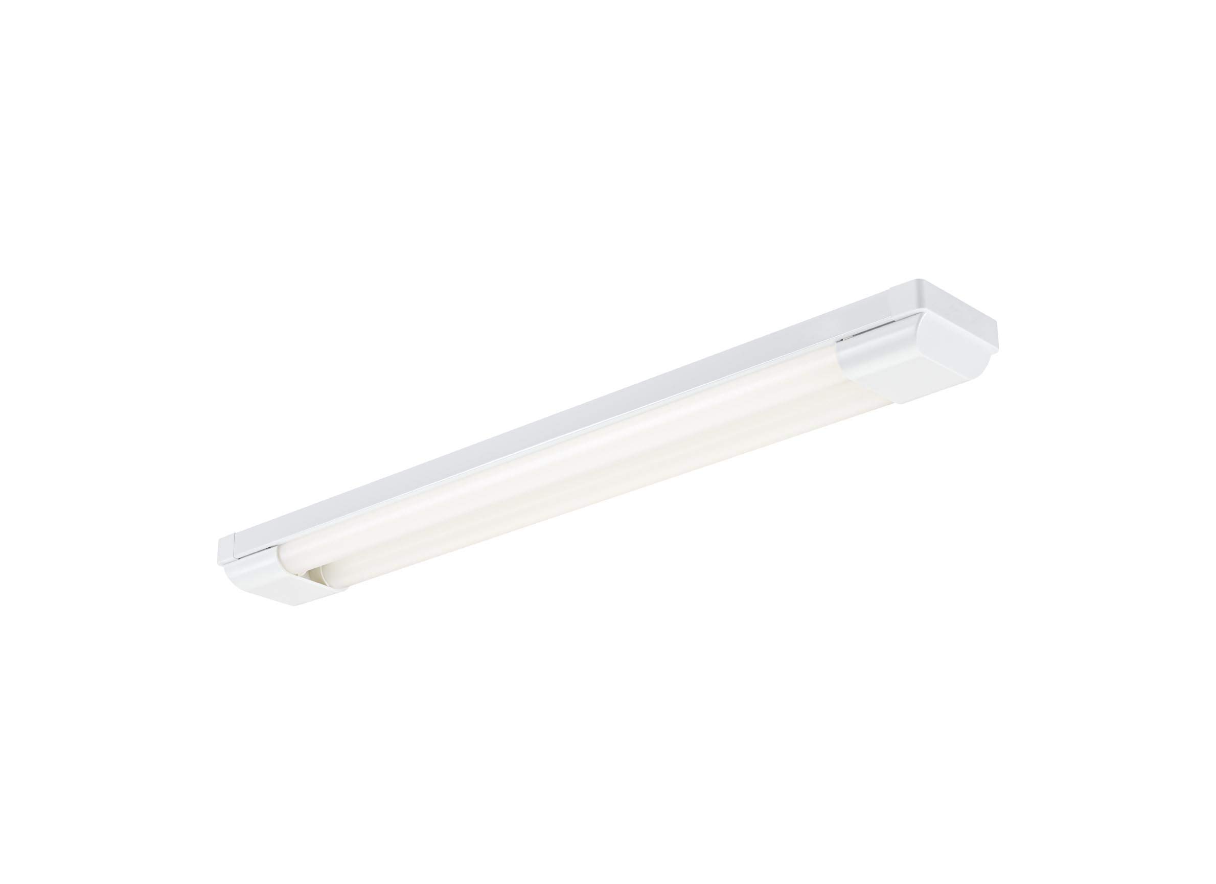 SYLVANIA 2ft LED Batten Light – 600mm Slimline Fitting, Neutral White (4000K), 16W – IP20 Rated Twin Lamp – Energy Efficient Ceiling Light for Kitchen, Garage or Office