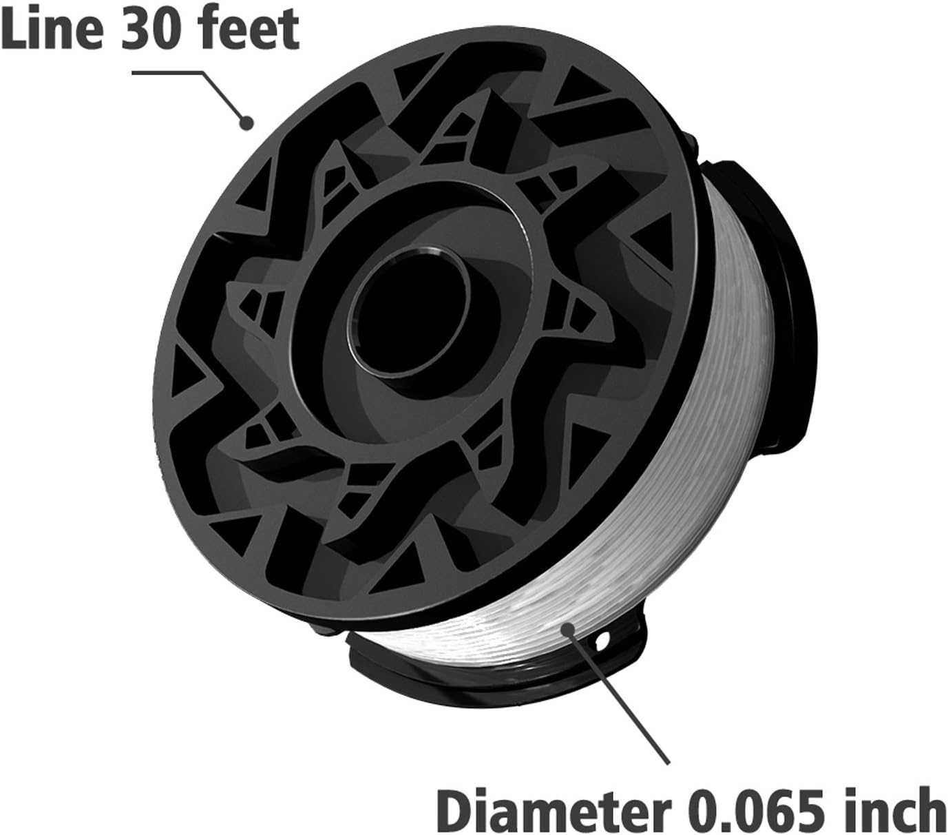 X Home AF-100 Weed Eater Spools and Cap Combo Set, Compatible with Most Black and Decker String Trimmers, Durable and Easy to Install (6 x Spool + 1 x Cap) : Garden & Outdoor