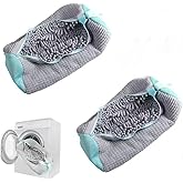 Fachoige Shoe Washing Machine Bag Laundry Shoe Bags for Washing Machine, 2Pcs Shoe Washing Bag Shoe Laundry Bag for Washer and Dryer Reusable Shoe Washing Bags (Grey-2Pcs)