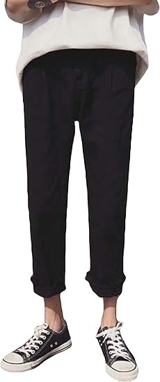 Amazon Mengfan 綿 デニムパンツ メンズ ジーンズ 九分丈 ストレート 秋服 ロングパンツ デニム 無地 黒 シンプル スキニーパンツ デニム ズボン カジュアル おしゃれ 韓国風 清々しい ジーンズ 通販
