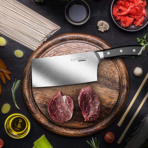 4 Cleaver+Chinese+Kitchen+Stainless+Ergonomic