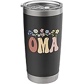 Oma Gifts Women Wildflower Floral Design Grandma Stainless Steel Insulated Tumbler