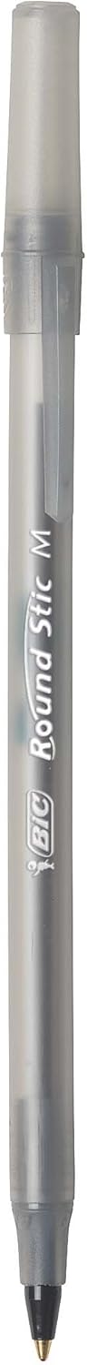BIC GSM609-Blk Round Stic Xtra Life Ballpoint Pen, Medium Point (1.0mm), Black, 60-Count : Ballpoint Pens : Office Products