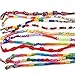 Meily 50pcs Wholesale Jewelry Lot Braid Strands Friendship Cords Handmade Bracelets Colorful
