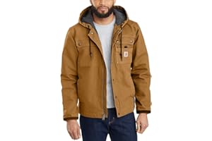Carhartt Men's Relaxed Fit Washed Duck Sherpa-Lined Utility Jacket
