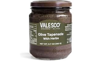 VALESCO Olive Tapenade with Fresh Herbs - Artisan Gourmet Dip and Spread for Charcuterie Boards, Bruschetta, and Sandwiches (6.7 fl oz)