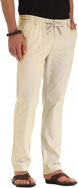 mens khaki beach pants