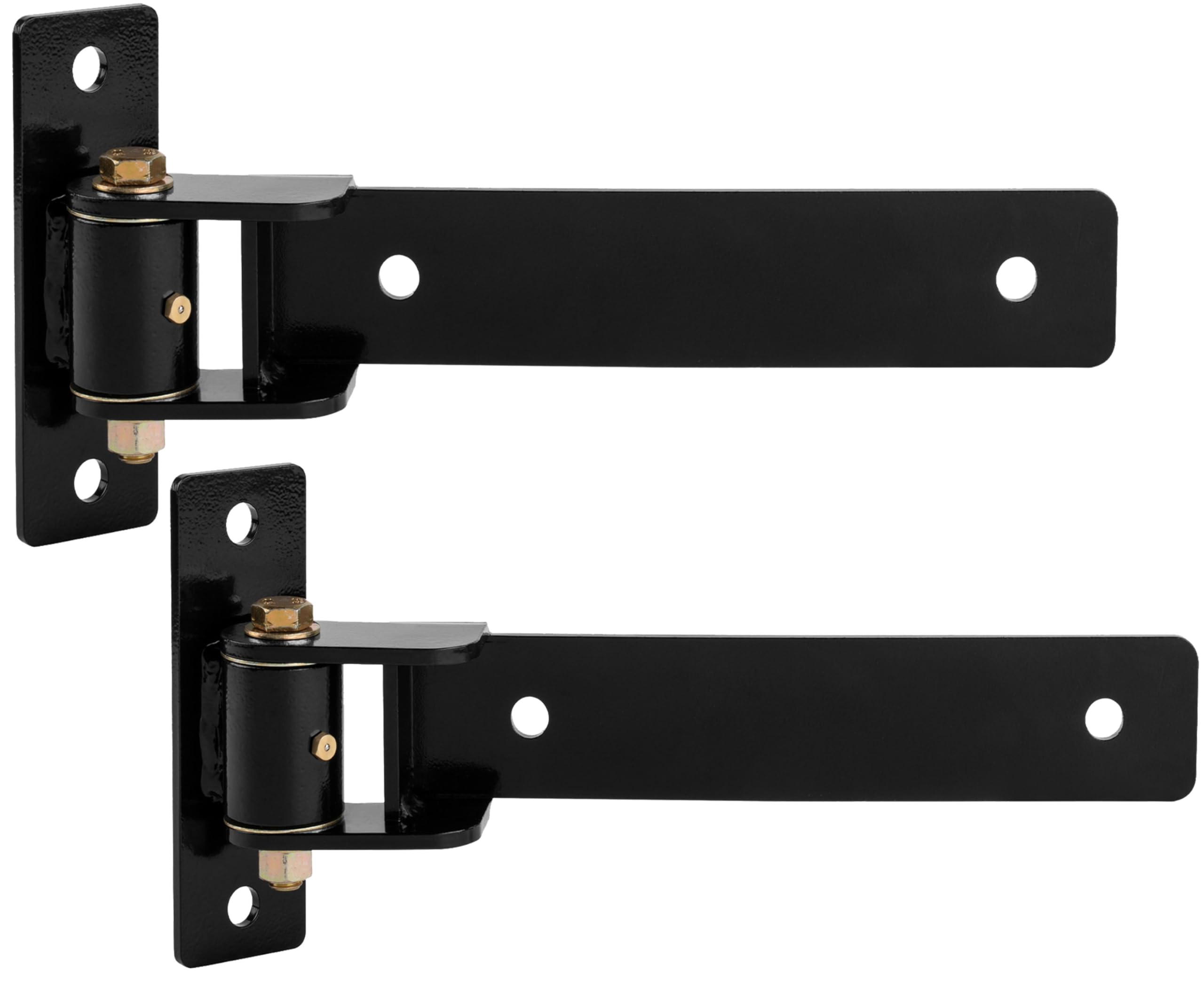 Photo 1 of Heavy Duty Gate Hinges 900 Lbs Capacity - 13" Bolt-On or Weld-On Hinges with Built-in Ball Bearings, 180° One-Way Open for Wooden/Metal Gates, Fence, Barn,Garden Gates, Sheds (Patent Pending)