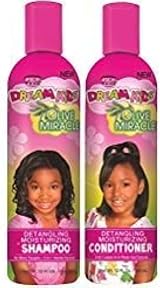 African Pride Dream Kids Olive Miracle Detangling Shampoo Conditioner Set 355ml view 3