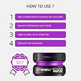 Vasso Hook Up Water Based Gel Wax Styling Purple Hair Wax for Men & Women view 6