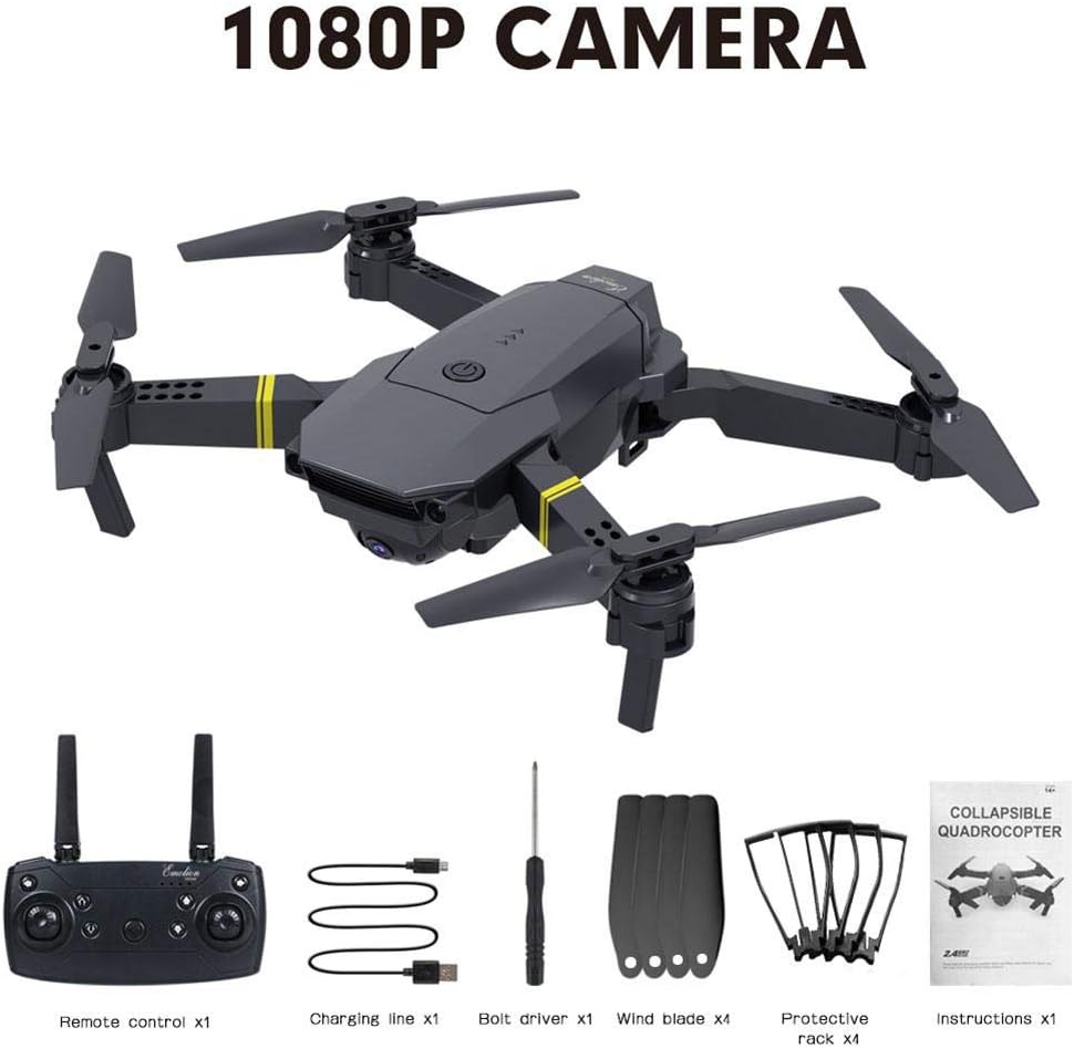 vogueyouth RC Foldable Four-axis Drone with Camera Live Video - 720P 1080P 4K WiFi FPV Quadcopter, One Key Takeoff/Landing Altitude Hold Drone