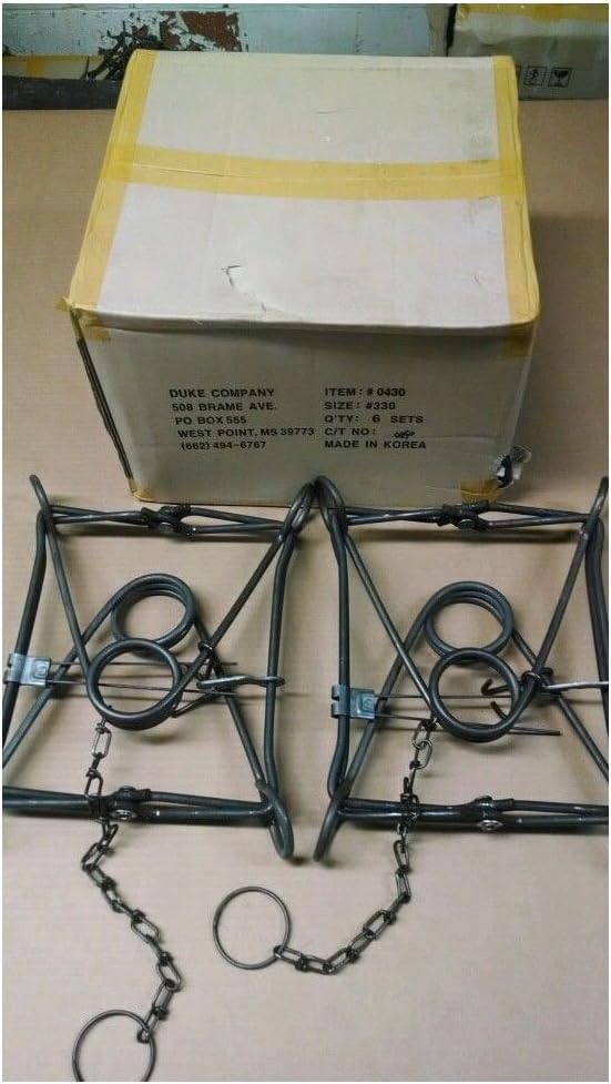 2 New 330 conibear animal body traps/Beaver/ Otter trapping, Cage Traps