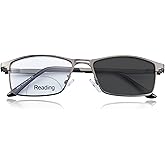 YIMI Photochromic Bifocal Reading Glasses UV Outdoor Sunglasses Computer Anti Blue Light Transition Eyeglasses for Men Women
