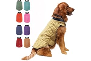 EMUST Dog Jackets for Winter, Thick Dog Clothes for Medium Dogs Boy, Coats for Dogs Winter, Dog Coats for Cold Weather, 7 Sizes 13 Colors (Medium(Pack of 1), Yellow)