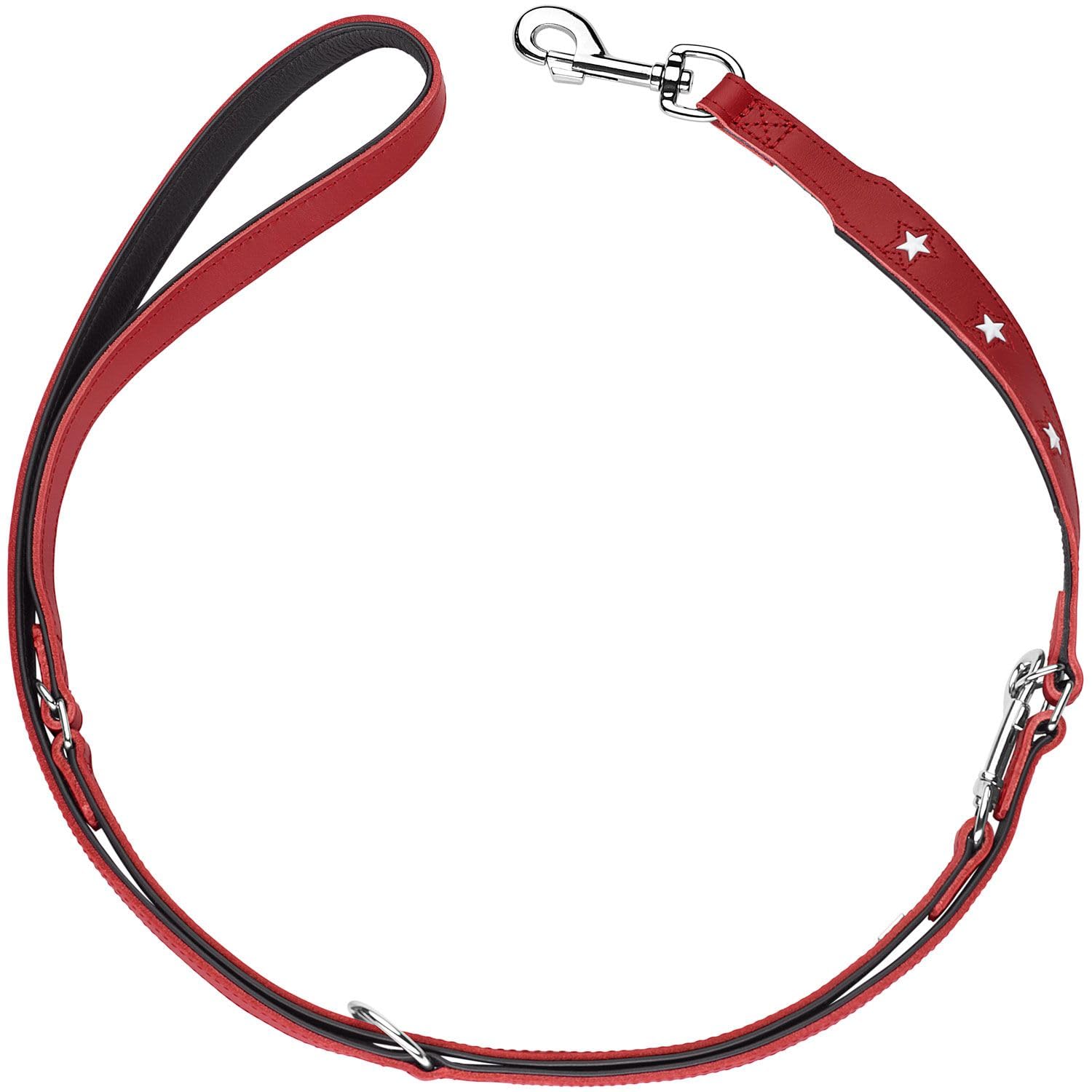 Hunter Magic Star Okoleather Training Lead, Large, Black/Red