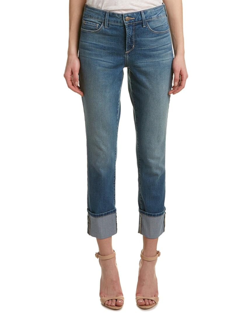 wide cuff boyfriend jeans